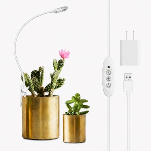 SANSI【2026年最新型】植物育成ライト led クリップ式 フルスペクトルライト タイマー付き（3/6/12h自動循環）高さ・角度360°調整可能 4段階調光 高演色Ra95 二次配光レンズ 均一照射 【独自COCセラミック放熱技術 長 776c75db