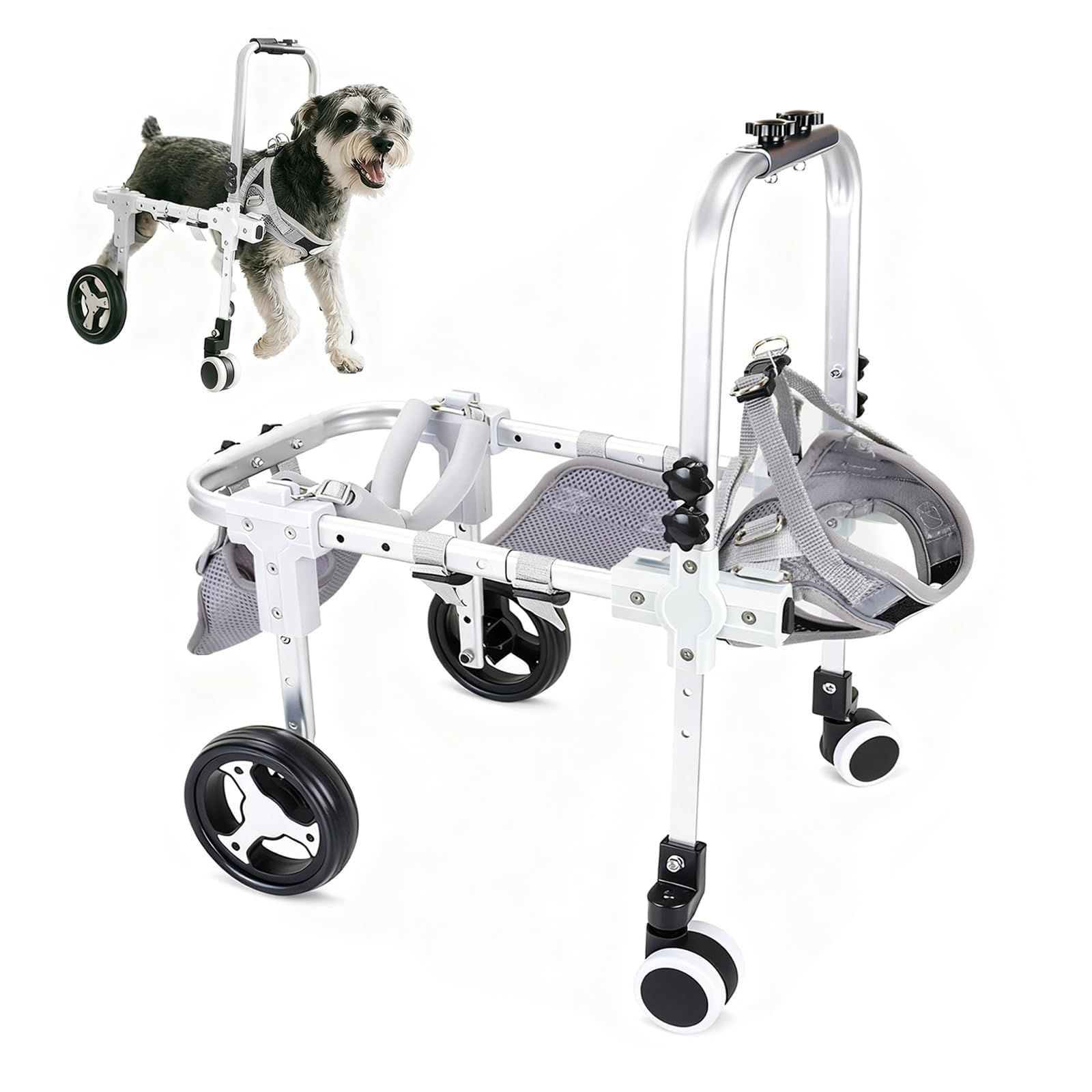 犬用車椅子 犬用歩行器 ペット車椅子 2輪 4輪歩行補助 サイズ調整可能