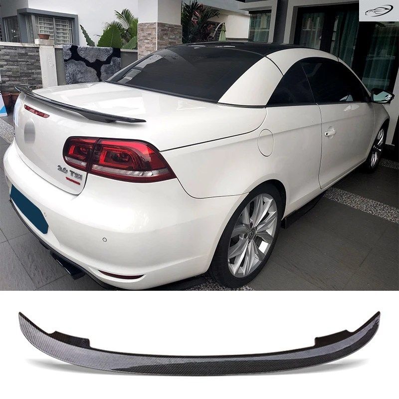 フォルクスワーゲン EOS 2008 - 2015 MTタイプ カーボン表面 車用リアトランクウィング ABS素材 RE トランクスポイラー