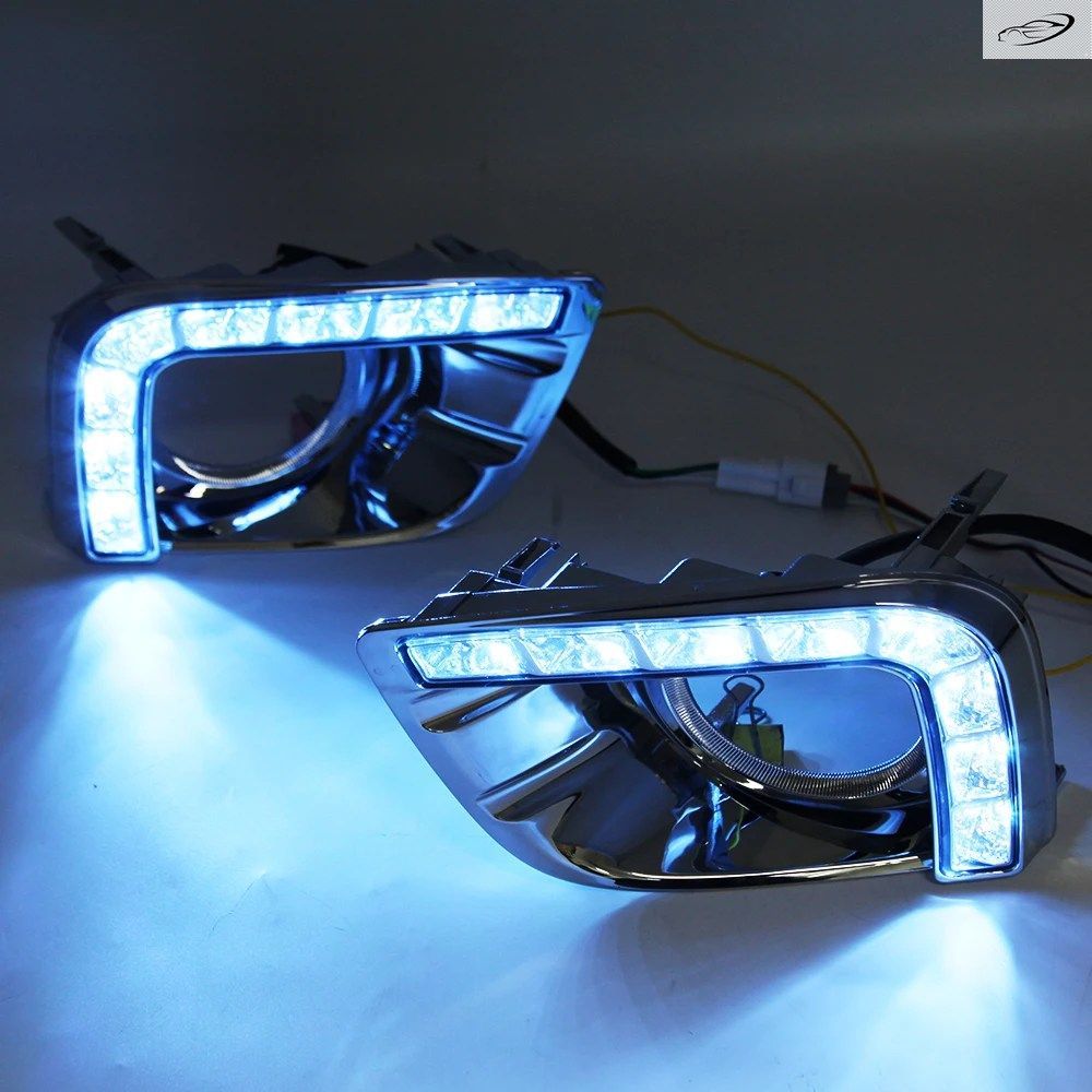トヨタ ランドクルーザー プラド FJ150 LC150 2010 2011 2013 2700 LED デイタイムランニングライト フォグランプ 2個セット