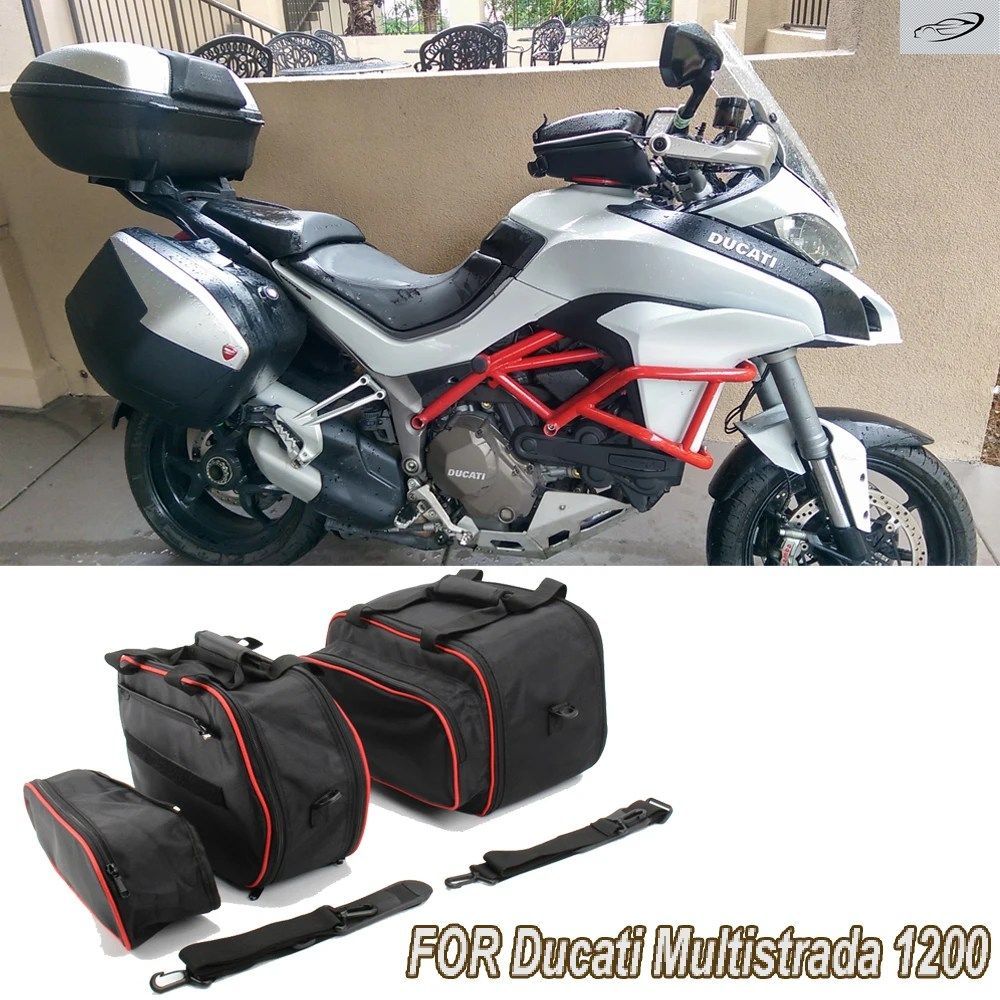 DUCATI MULTISTRADA 1200 (2015年以降) 1260/950 (2017年以降) オートバイ用収納バッグ サイドボックスバッグ インナーバッグ ブッシング
