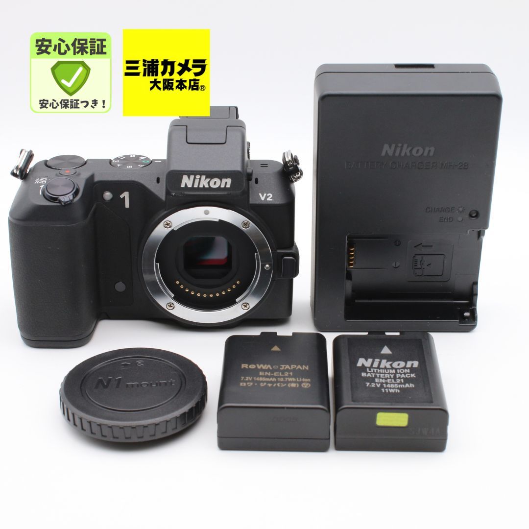 【極上品】 Nikon 1 V2 ボディ ブラック ミラーレス一眼 #084VV05124