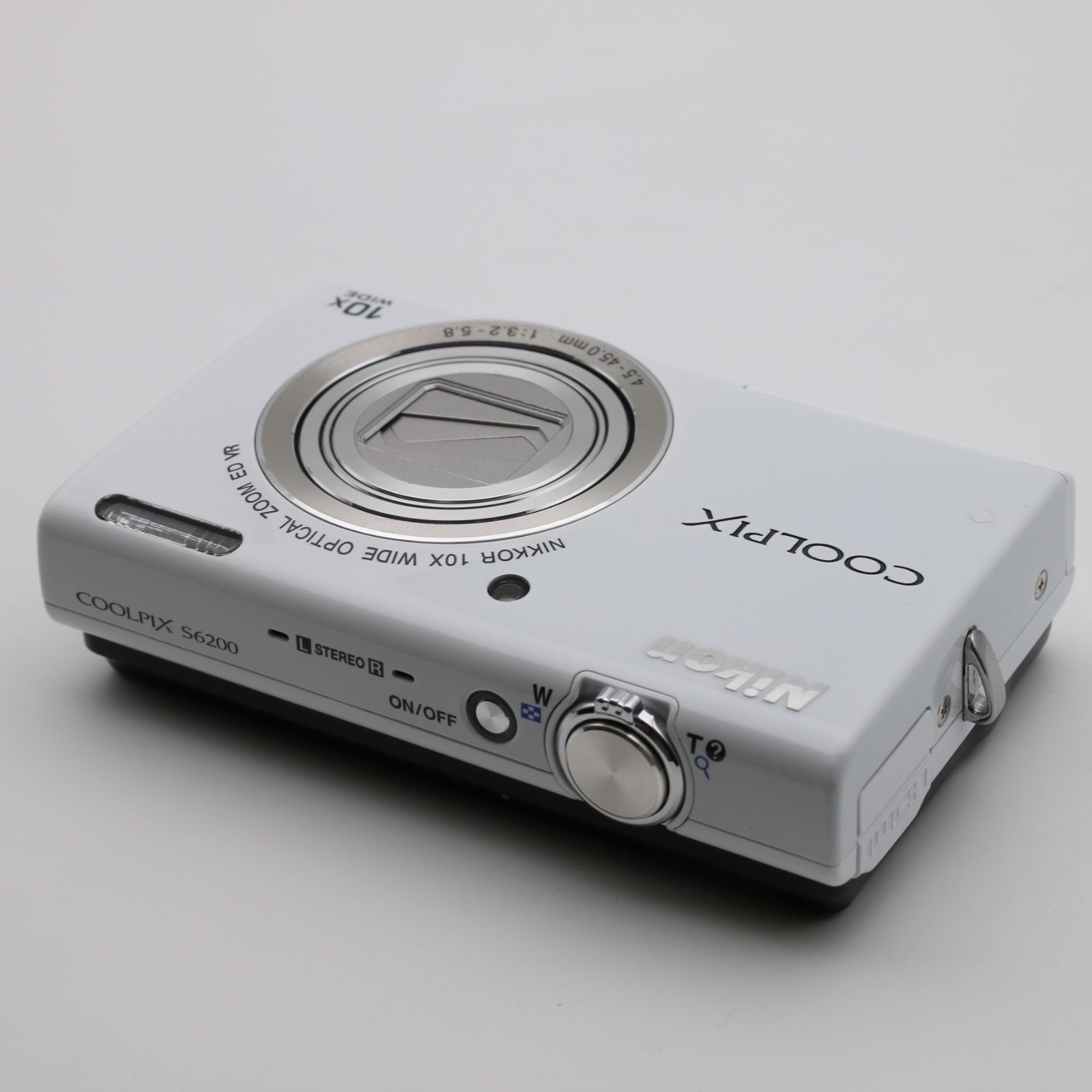 極上品】 Nikon COOLPIX S6200 ホワイト デジタルカメラ #084VV05119