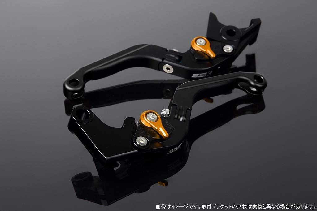 新品 SSK スピードラ アジャストレバーセット 可倒延長式 レバー本体カラー:マットブラック アジャスターカラー:マットゴールド エクステンションカラー:マットブラック HONDA ADV150 KF38