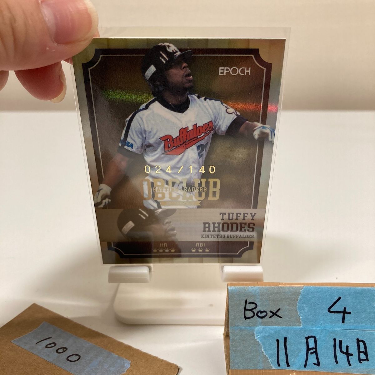 2018 EPOCH タフィローズ Tuffy Rhodes 024/140 近鉄バファローズ OB