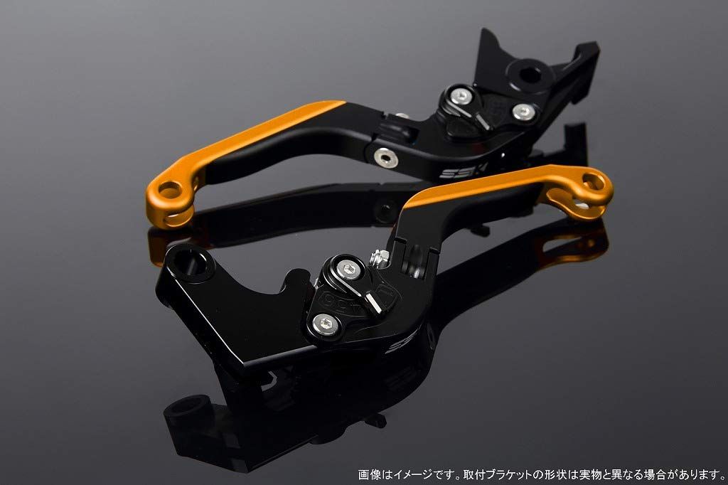 新品 SSK スピードラ アジャストレバーセット 可倒延長式 レバー本体カラー:マットブラック アジャスターカラー:マットブラック エクステンションカラー:マットゴールド HONDA ADV150 KF38