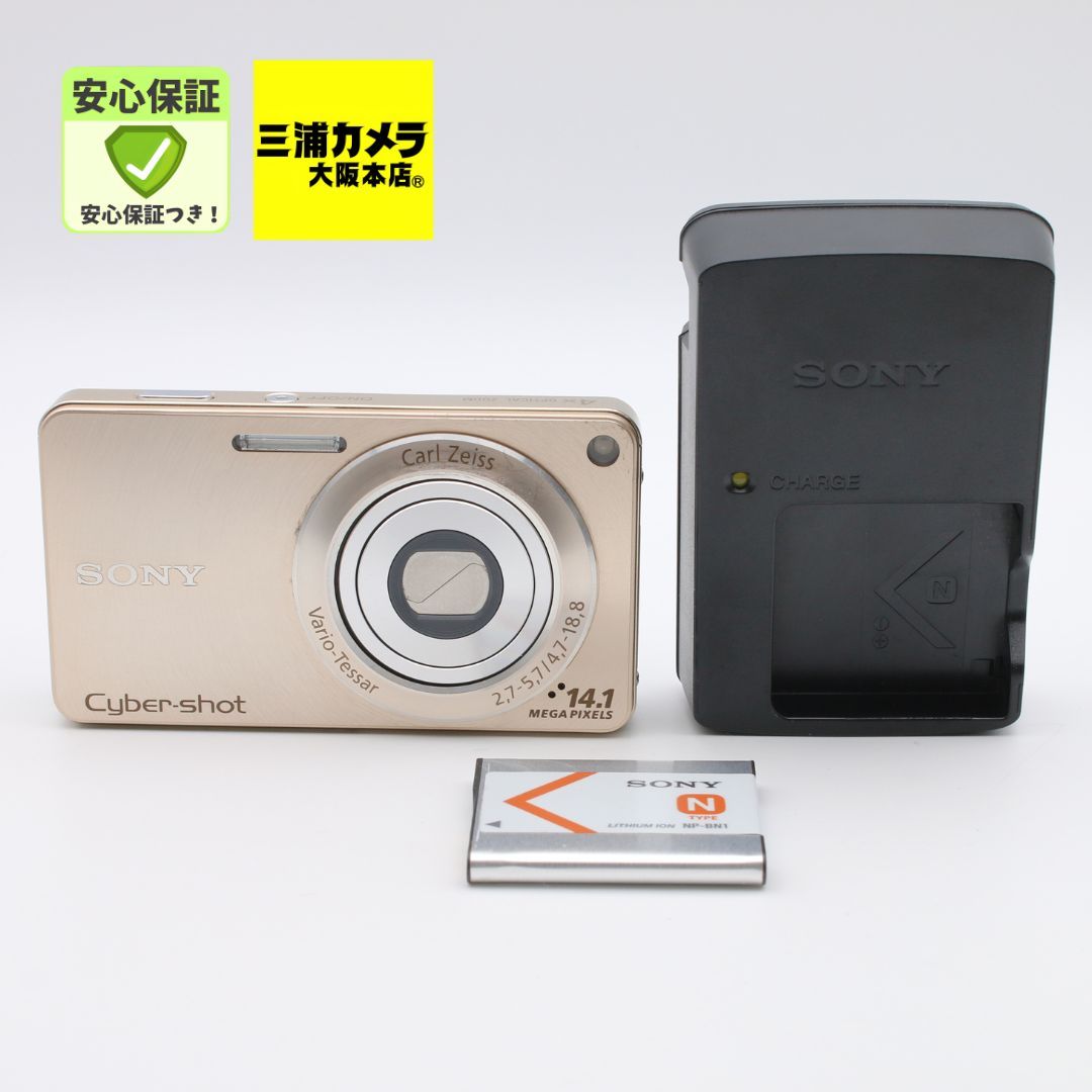 極上品】 SONY Cyber-Shot DSC-W350 ゴールド デジタルカメラ