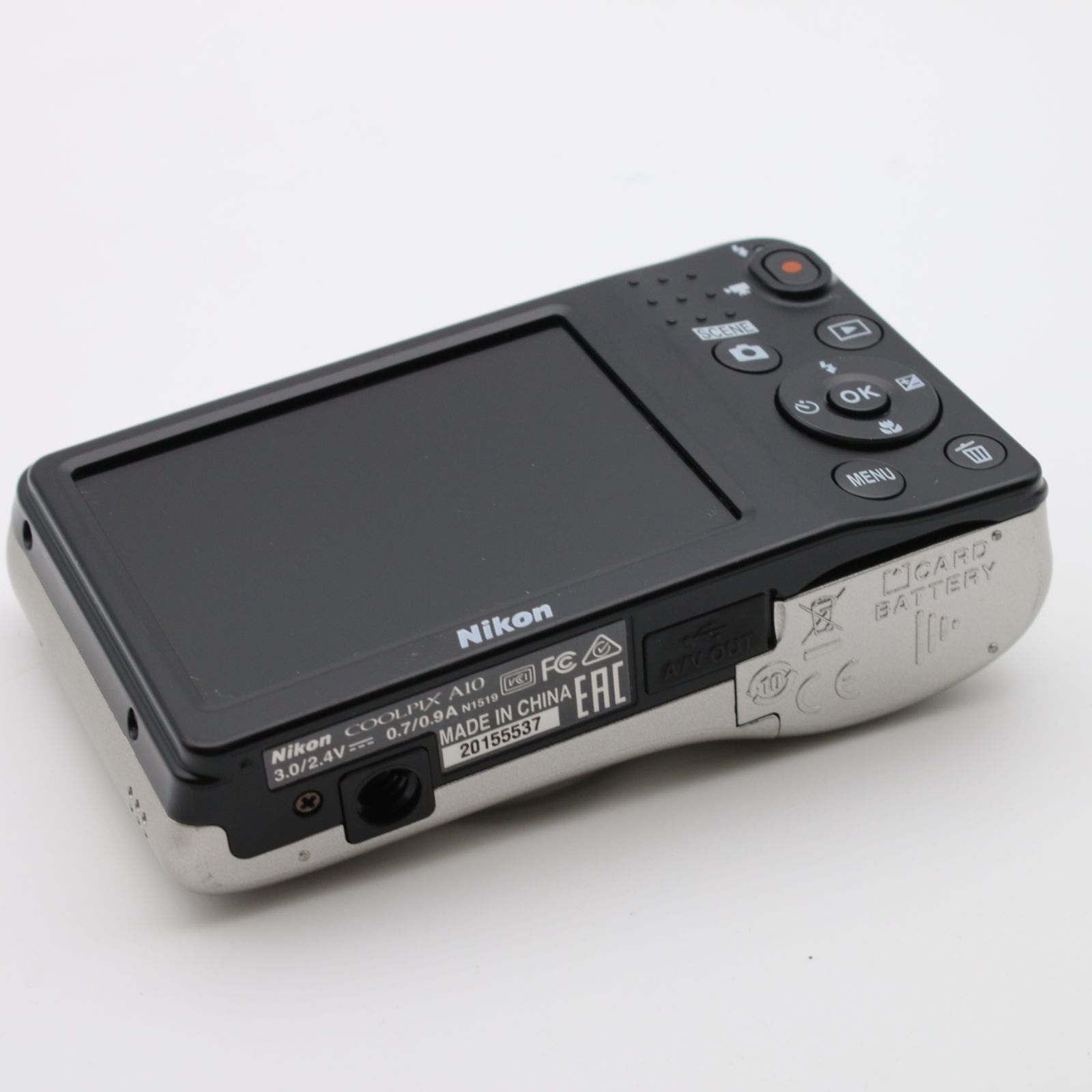 極上品】 Nikon COOLPIX A10 シルバー 光学5倍ズーム 1614万画素
