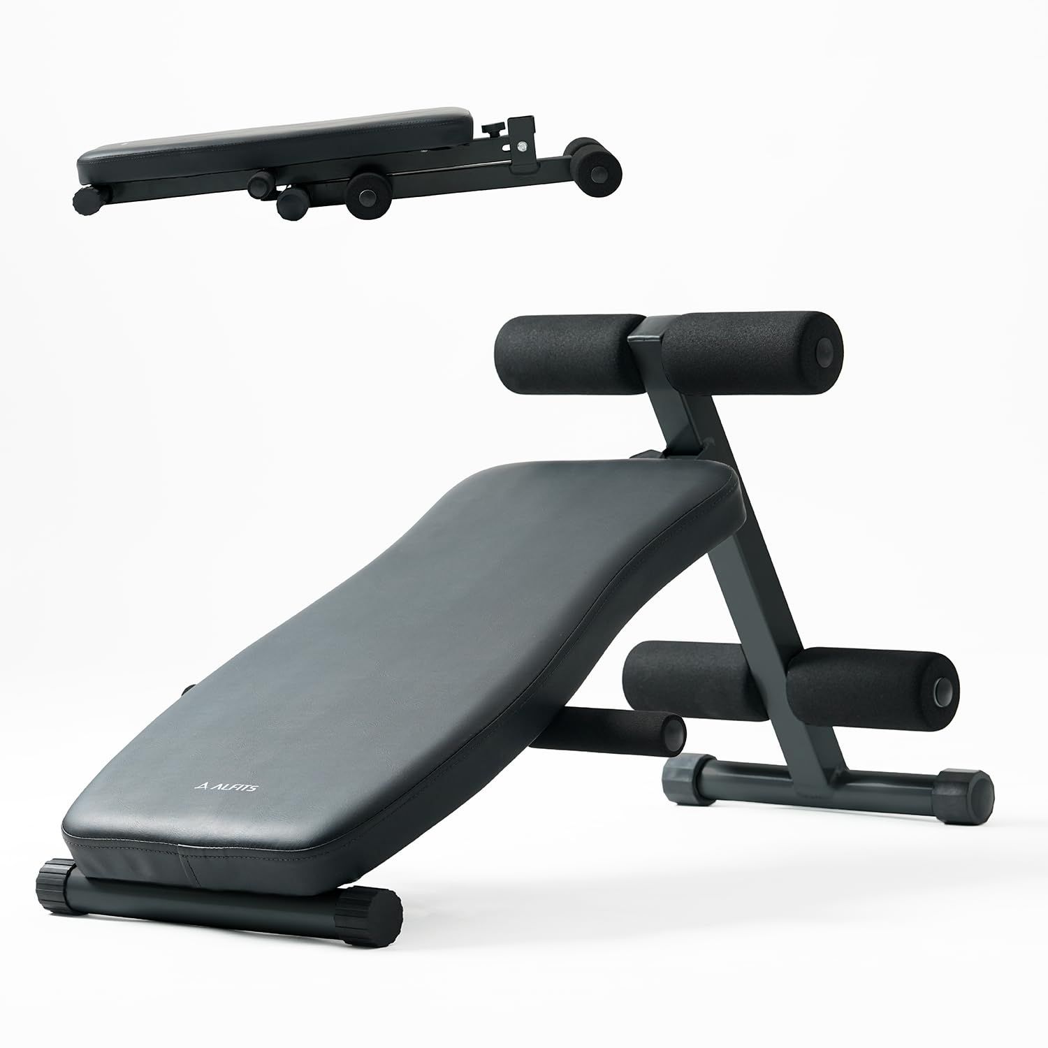 新品 アルインコ(ALINCO) トレーニングベンチ 折り畳み式 コンパクト 軽量 2WAY仕様 収納便利 厚みのあるクッション 柔らかパッド付き 腹筋 プッシュアップ 筋トレ ベンチ台 家庭用 FA161