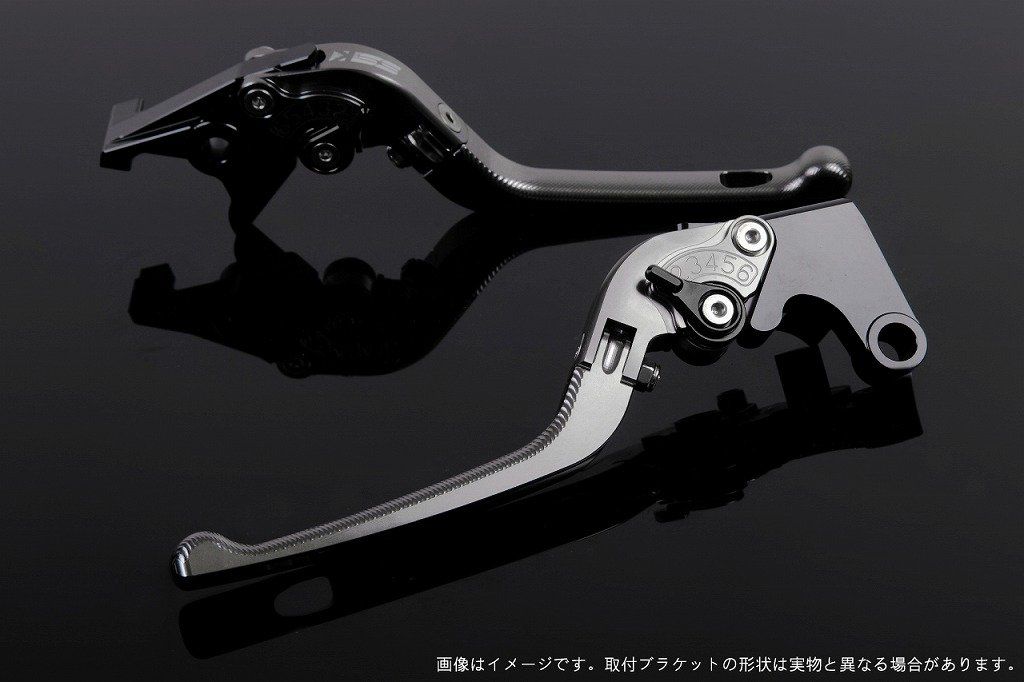 新品 SSK スピードラ アジャストレバーセット 3D可倒式 レバー本体カラー:チタン アジャスターカラー:ブラック HONDA ADV150 KF38
