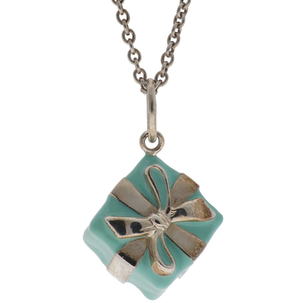 Tiffany & Co. ネックレス ギフトボックス付き 中古】 Tiffany＆Co. ティファニー ブルーボックス ネックレス Ag925