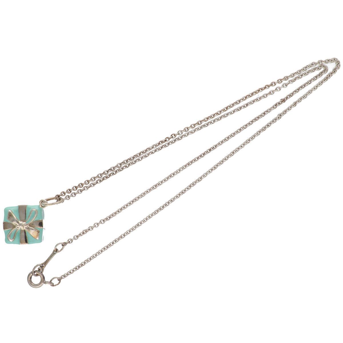 中古】 Tiffany＆Co. ティファニー ブルーボックス ネックレス Ag925 