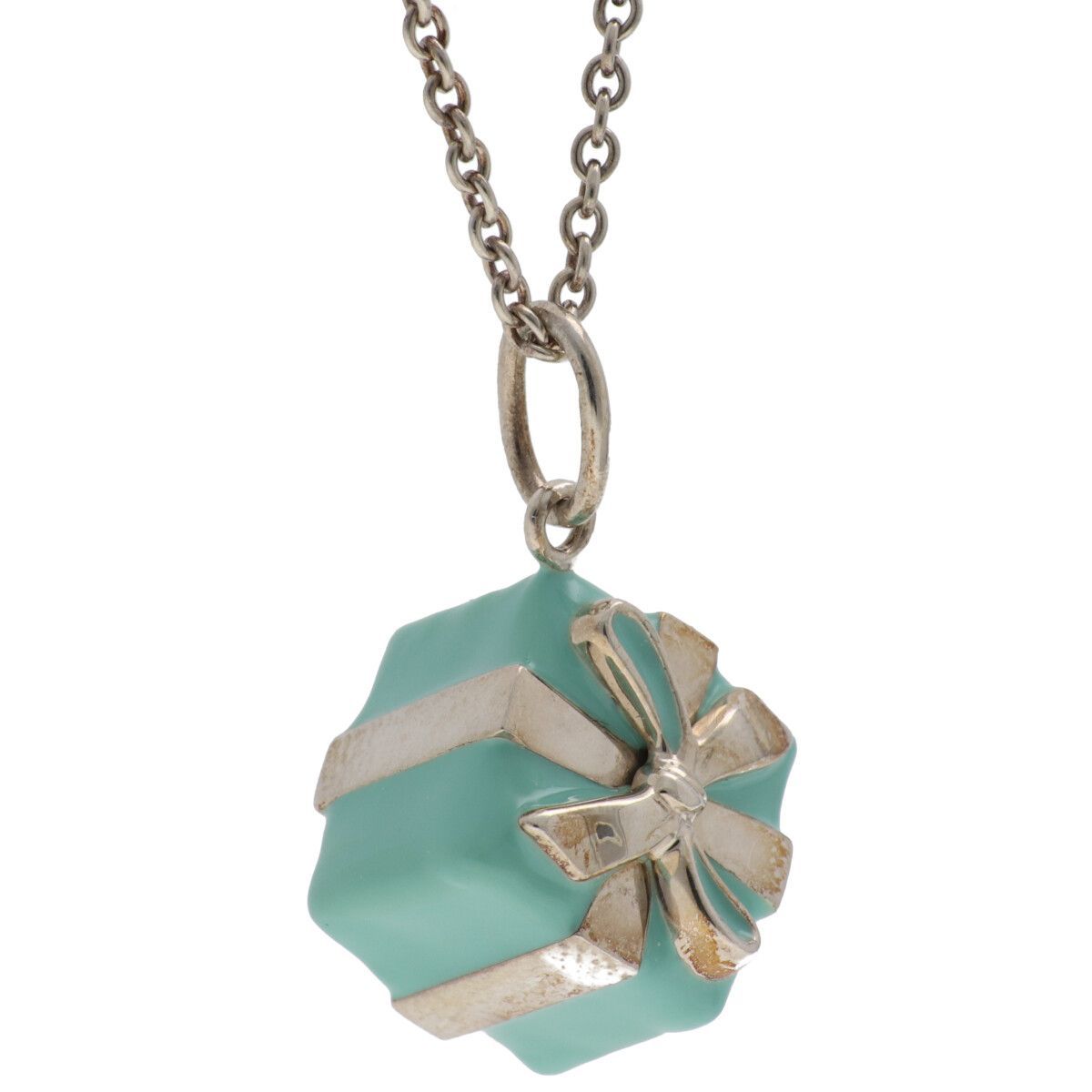 中古】 Tiffany＆Co. ティファニー ブルーボックス ネックレス Ag925