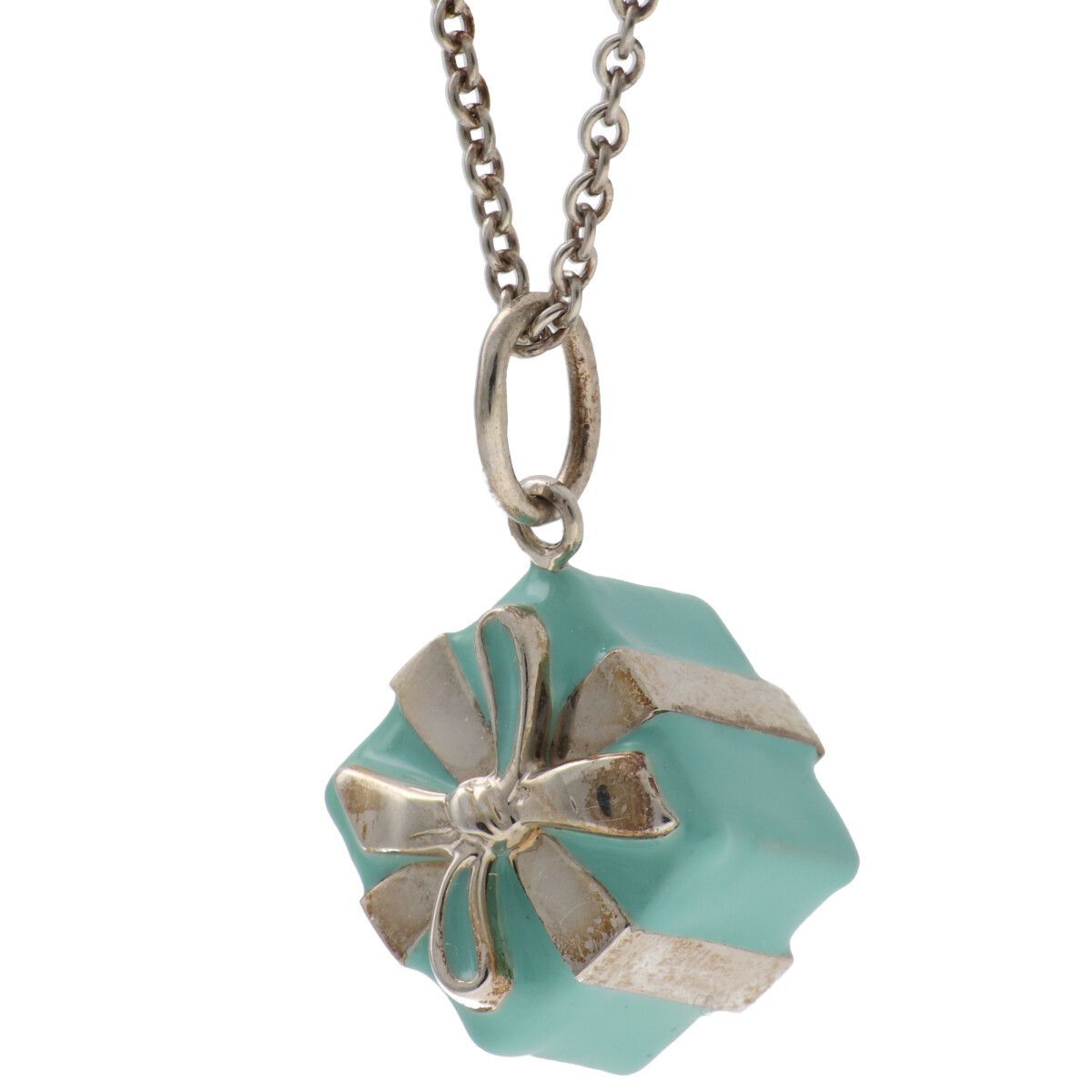 中古】 Tiffany＆Co. ティファニー ブルーボックス ネックレス Ag925 