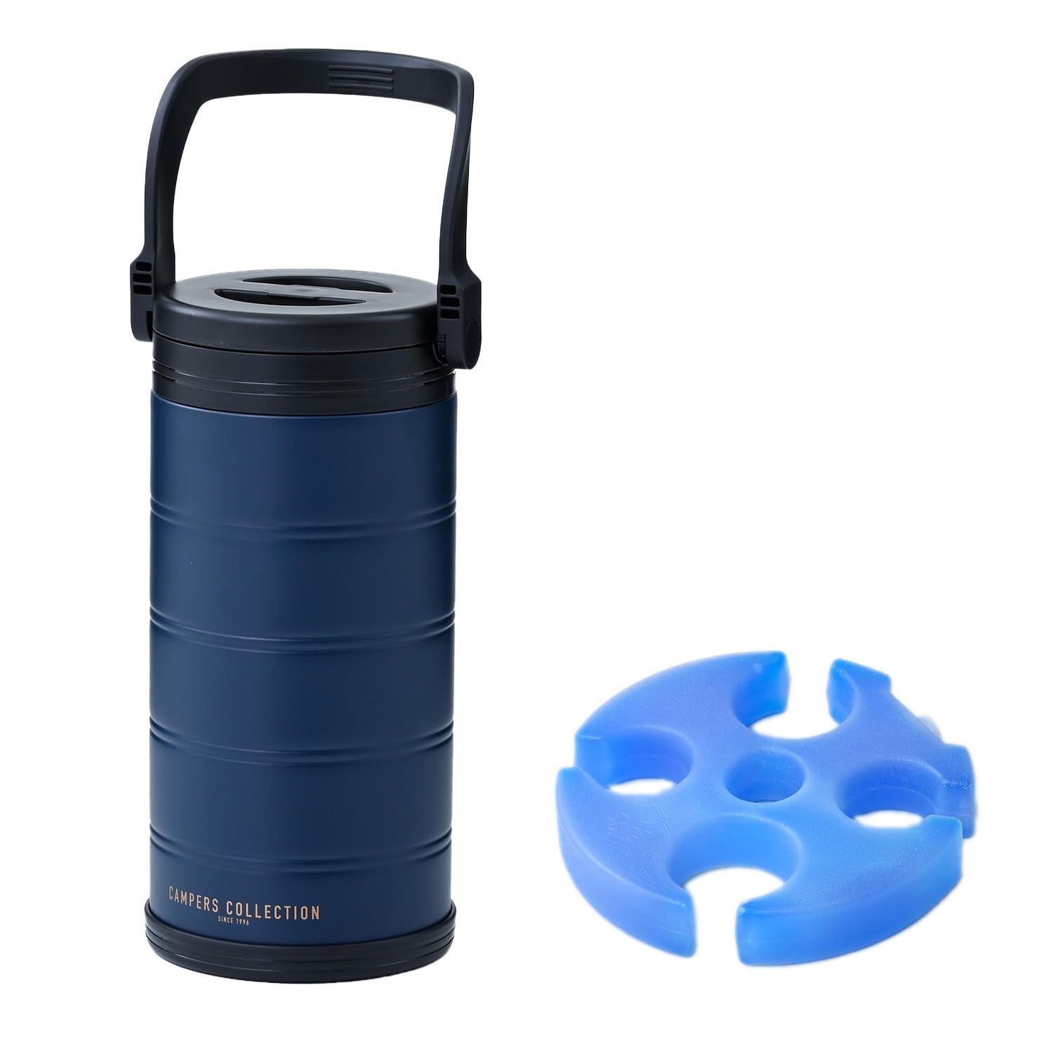 [キャンパーズコレクション 山善] 真空 アイスコンテナ 保冷剤付き 氷入れ 6.6L アウトドア キャンプ 氷 保冷 2Lペットボトルが入る SIC-6.6L/ICIP-220t c5fde88e