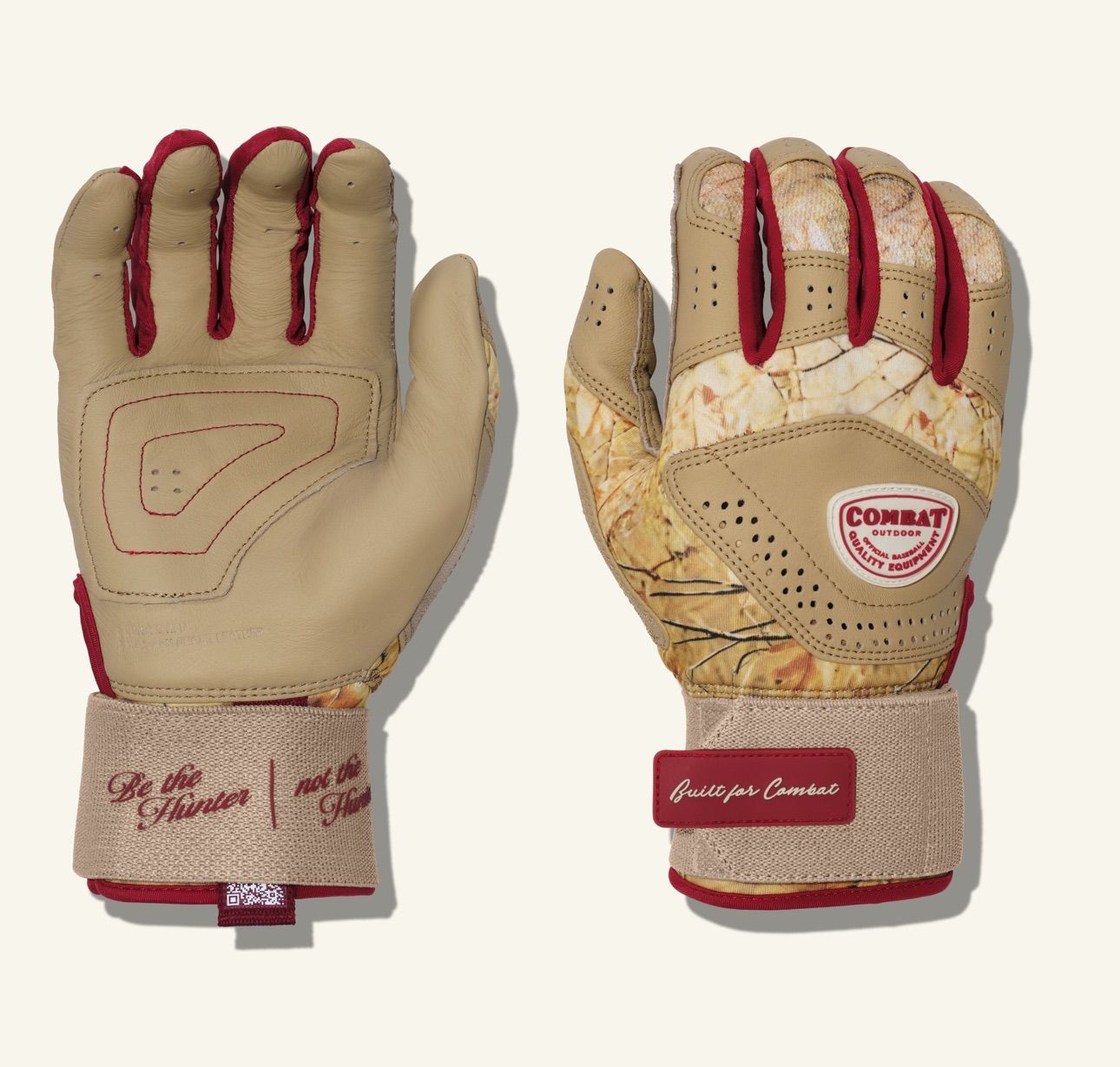 COMBAT MFG OUTDOOR LONG STRAP BATTING GLOVES 野球 バッティンググローブ 天然皮革 両手用 限定モデル　Hunter