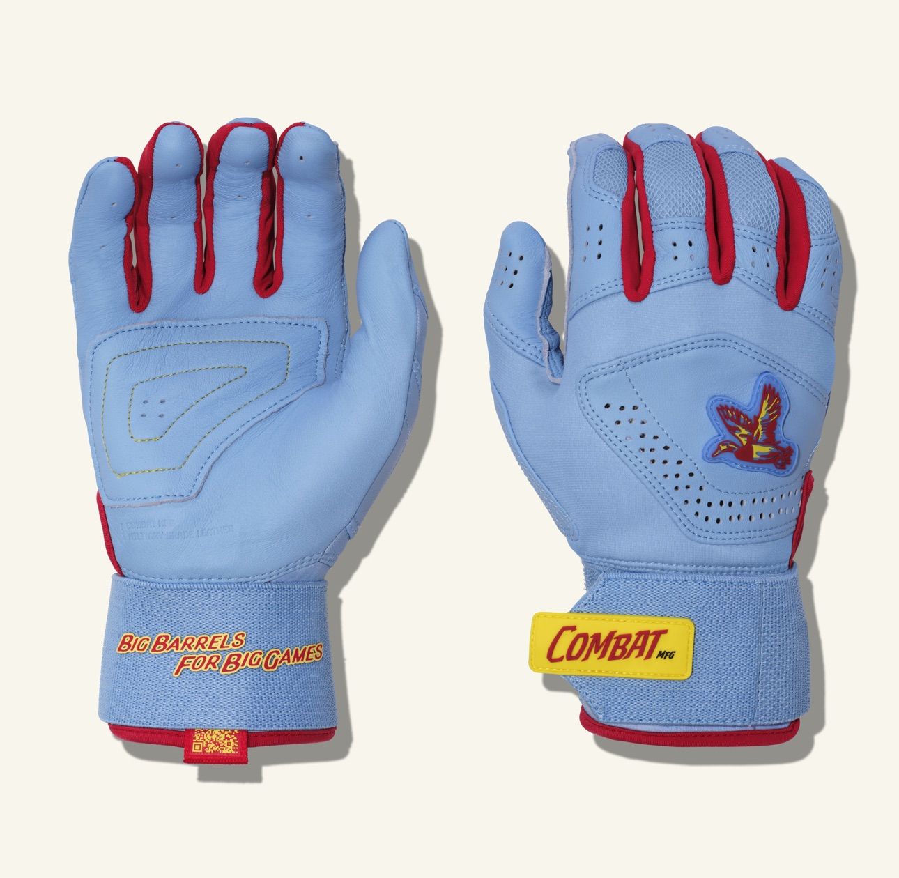 COMBAT MFG OUTDOOR LONG STRAP BATTING GLOVES 野球 バッティンググローブ 天然皮革 両手用 限定モデル　Big Game