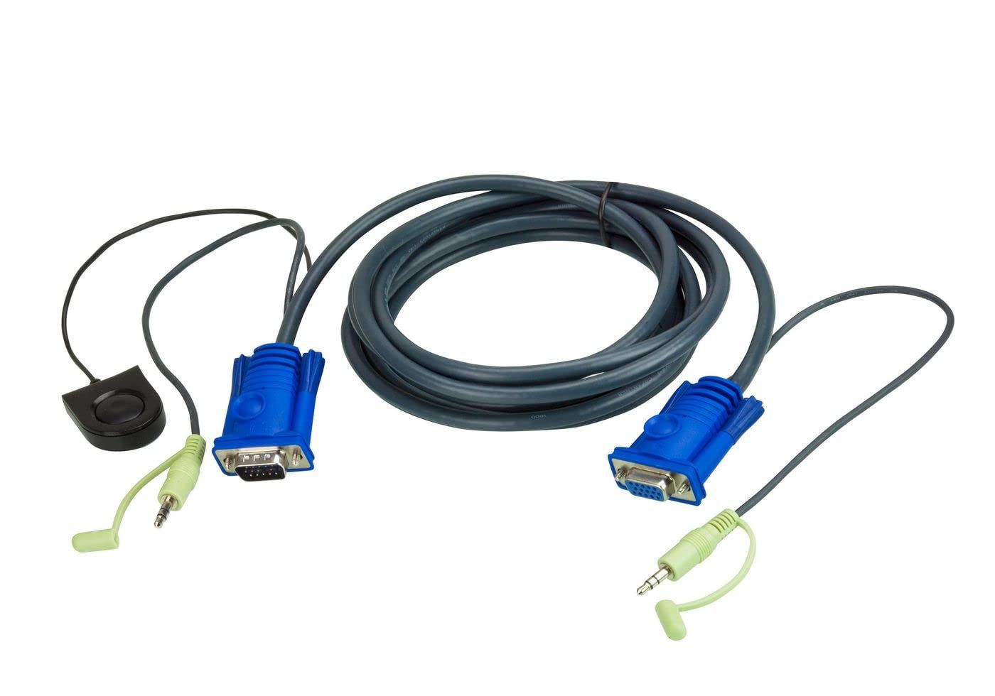 新着商品 ＡＴＥＮ ＶＧＡケーブル ポート切替機能付 ３ｍ 2L-5203B