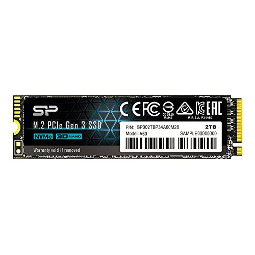 SP Silicon Power シリコンパワー SSD 2TB 3D NAND M.2 2280 PCIe3.0×4 NVMe1.3 P34A60シリーズ 5年保証 SP002TBP34A60M28ma 5ac03220
