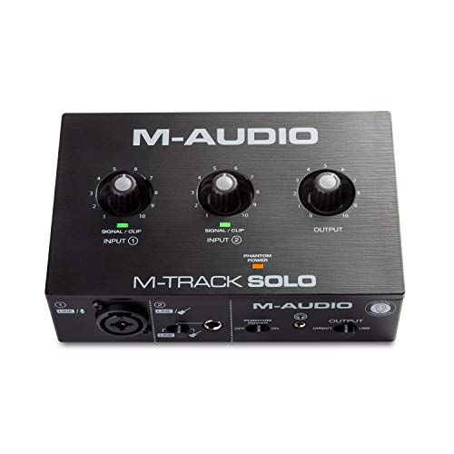 M-Audio USBオーディオインターフェース 音楽制作ソフト付 Mac Win 再生 ライブ配信 宅録 コンボジャック M-Track Soloma dfe9d50d