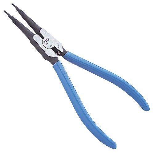 新着商品 トップ (TOP) スナップリングプライヤ 軸用 直爪 適応リング 19~40㎜ 先端ギザ付 ※6個入 SS-175