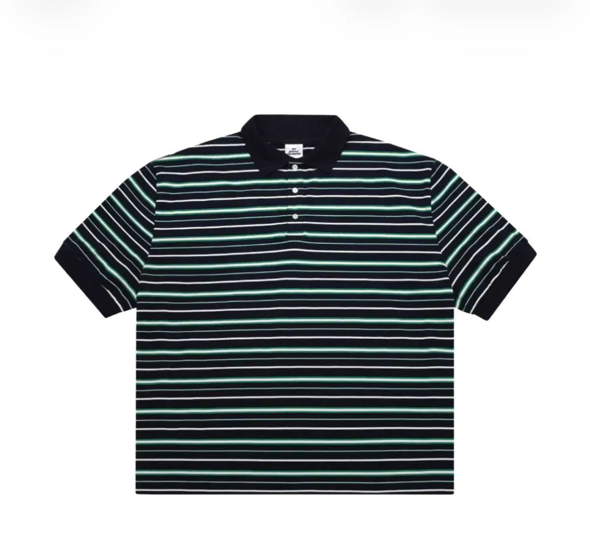 S mjd オーバーサイズ ストライプ ポロ グリーン 出品