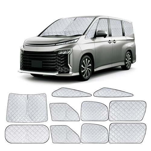 ZATOOTO ヴォクシー ノア 90系 車種専用 サンシェード 車用 断熱 遮光シェード 全窓目隠し 車窓日よけ 車中泊グッズ アウトドア VOXY NOAH 90系 日除け 防災 取付簡単 収納袋付き FT03-NR90ts 767989a7