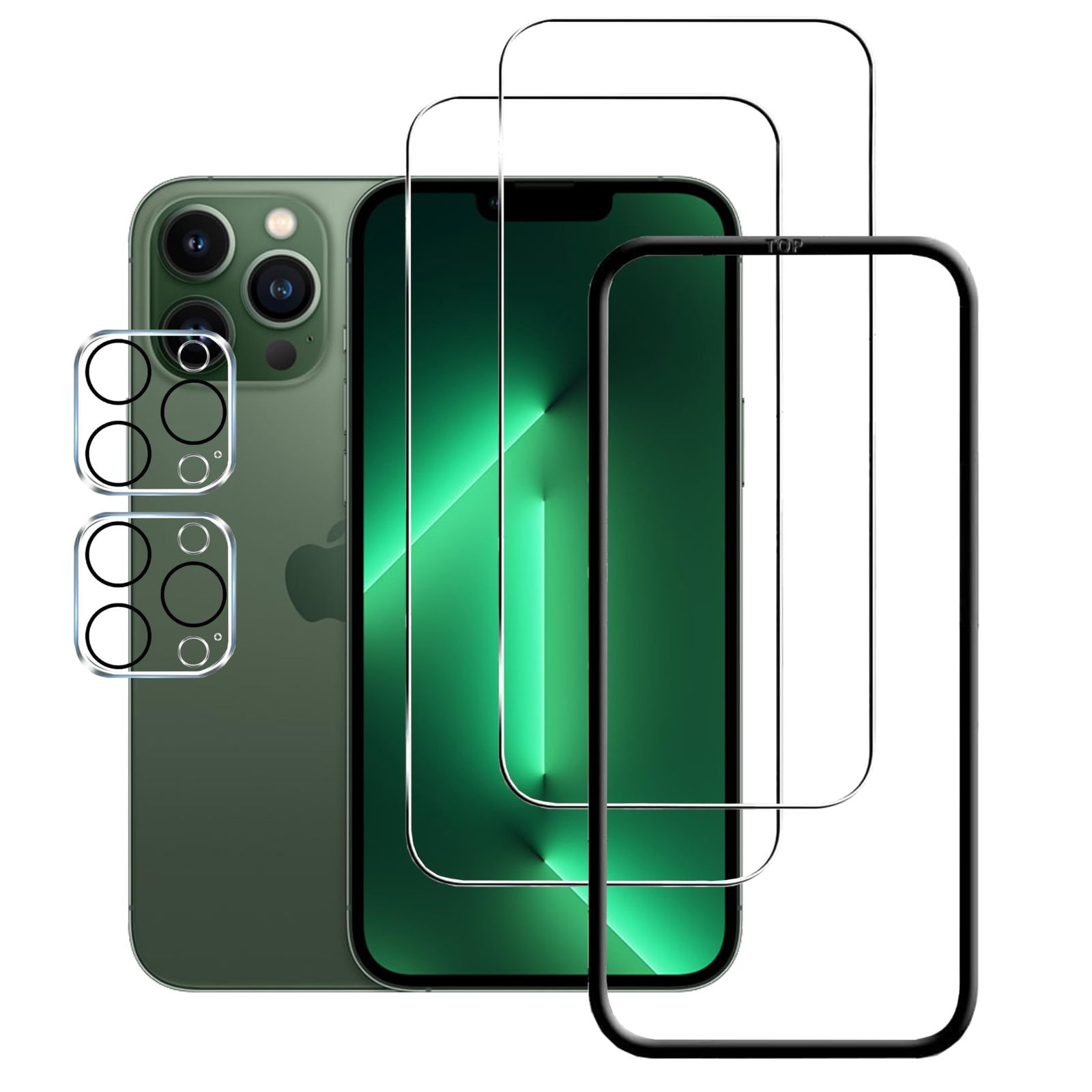iPhone 13 Pro Max フィルム 2枚+レンズ保護2枚 - メルカリ