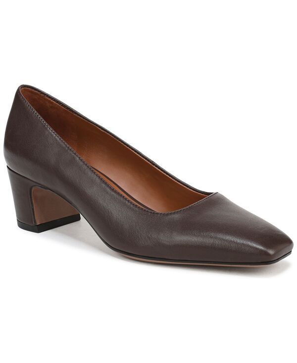 フランコサルト レディース シューズ パンプス Franco Sarto Womens Salino Square Toe Pumps Chocolate Brown Leather ブラウン