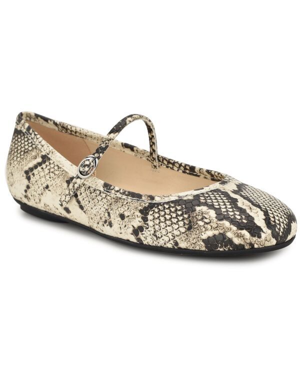 ナインウェスト レディース シューズ パンプス Nine West Womens Classik Mary Jane Ballet Flats Light Natural Snake