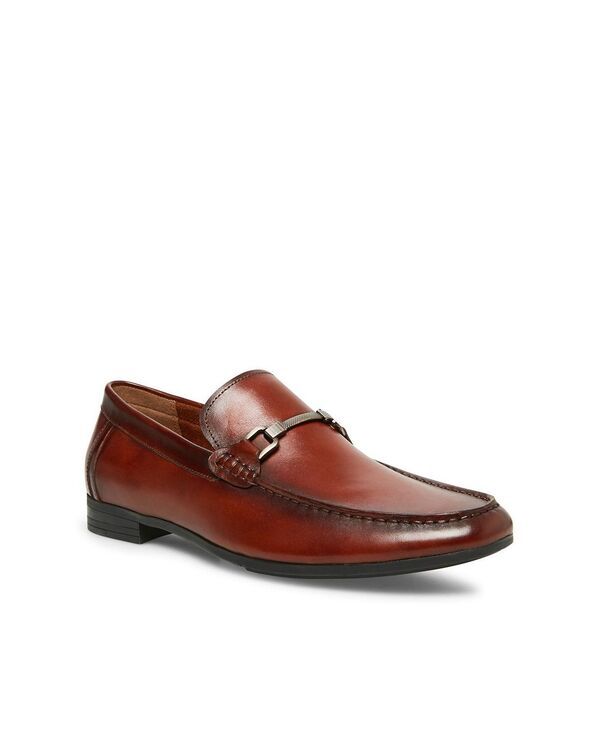 スティーブ マデン メンズ シューズ スリッポン・ローファー レザー Steve Madden Mens Privacy Leather Bit Loafers Cognac leather