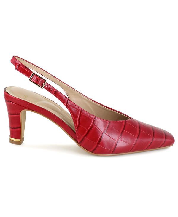 ケネスコール レディース シューズ パンプス Kenneth Cole New York Womens Meilani Slingback Pumps Red Croco レッド