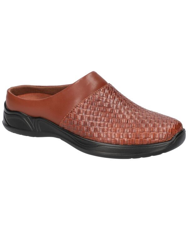 イージーストリート レディース シューズ パンプス Easy Street Womens Janalee Comfort Mules Flats Tan Woven Embossed タン