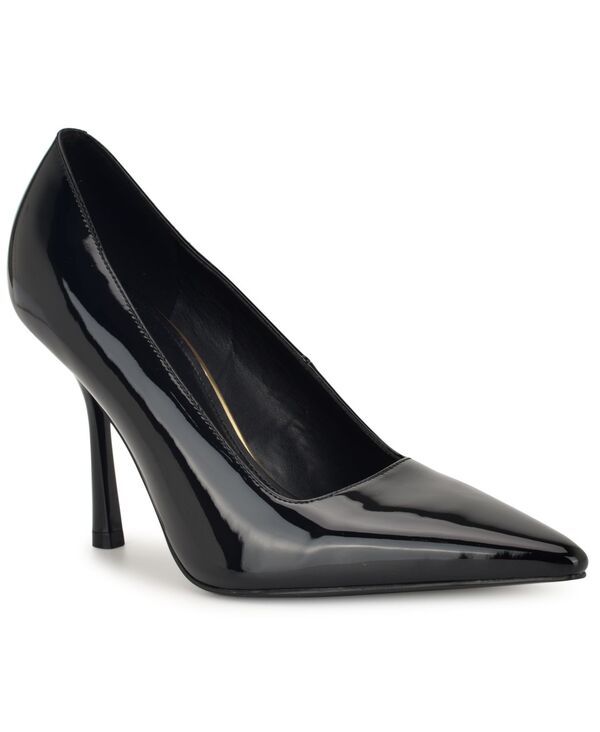 ナインウェスト レディース シューズ パンプス Nine West Womens Jamiey SlipOn Stiletto Pumps Black Patent ブラック