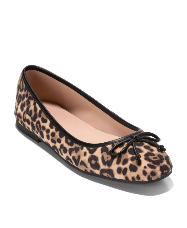 コールハーン レディース シューズ パンプス Cole Haan Womens Yara Soft Ballet Flats Leopard Print Suede アニマル