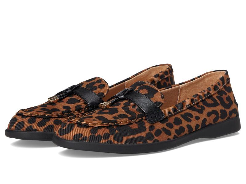 ライフストライド レディース シューズ スリッポン・ローファー LifeStride Malta 3 LoaferMoc Shoes Brown Leopard ブラウン