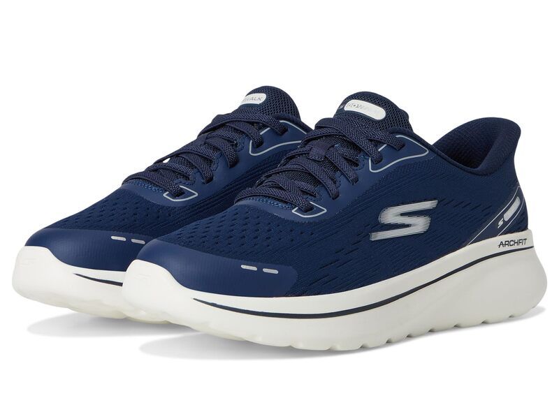 スケッチャーズ レディース シューズ スニーカー SKECHERS Performance Go Walk Arch Fit NJoy Emory Hands Free SlipIns NavyWhite ホワイト