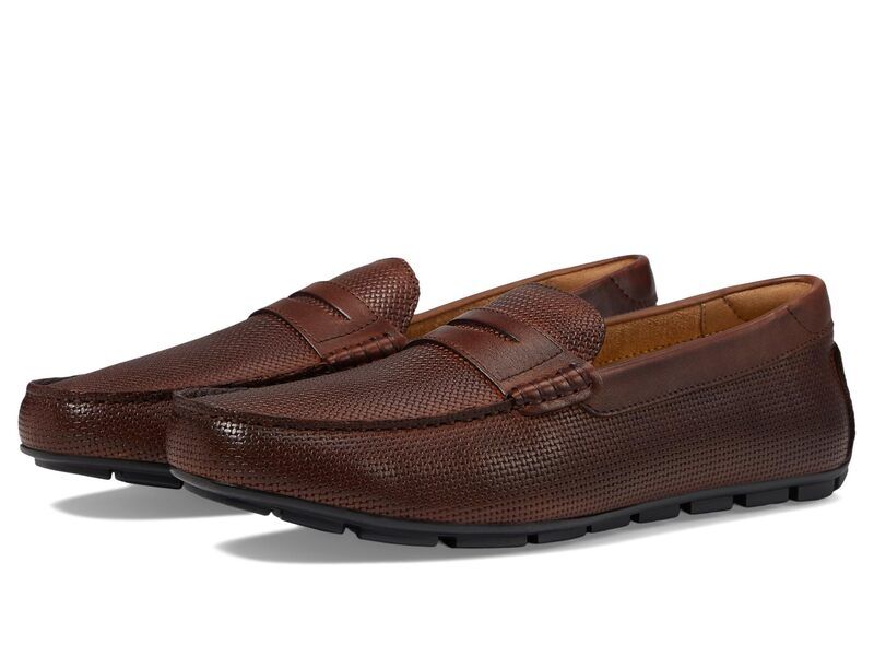 フローシャイム メンズ シューズ スリッポン・ローファー Florsheimotor Moc Toe Penny Driver Cognac
