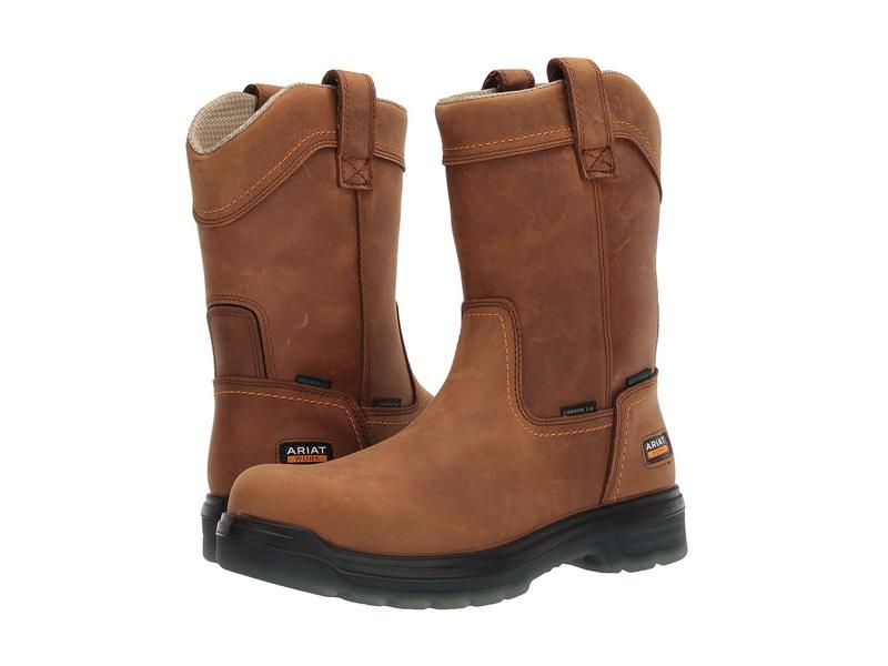 アリアト メンズ シューズ ブーツ・レインブーツ Ariat Turbo PullOn Carbon Toe Waterproof Aged Bark