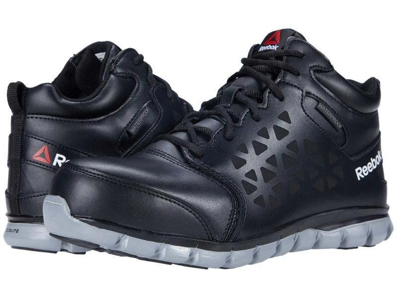 リーボック メンズ シューズ スニーカー Reebok Work Sublite Cushion Work Mid Comp Toe EH BlackGrey ブラック