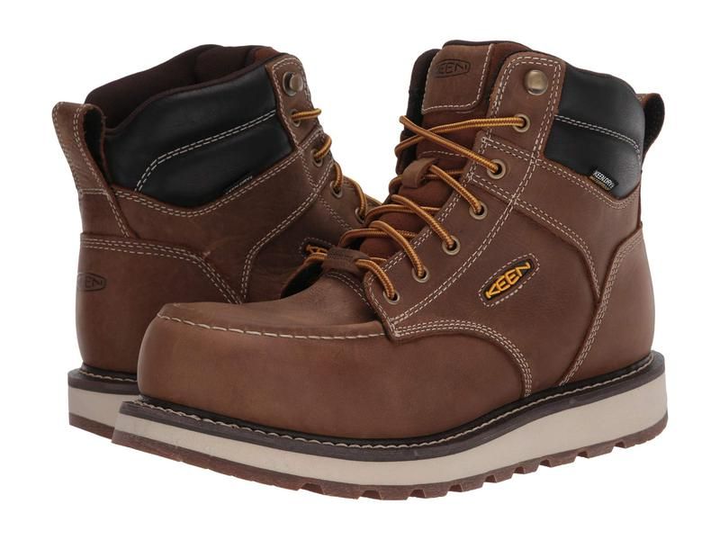 キーン メンズ シューズ ブーツ・レインブーツ KEEN Utility Cincinnati 6 Carbon Fiber Toe Waterproof BelgianSandshe