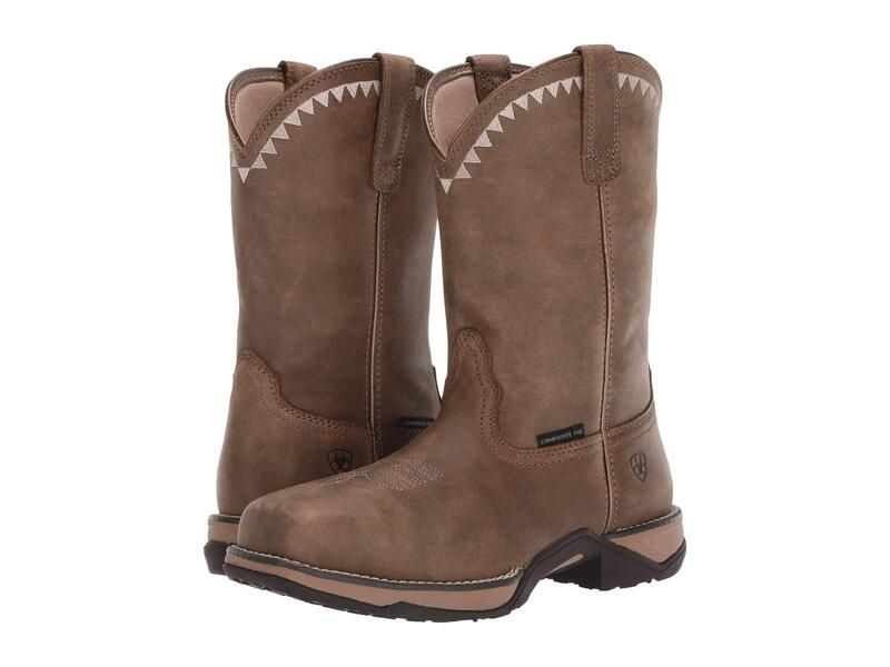 アリアト レディース シューズ ブーツ・レインブーツ Ariat Anthem Deco Composite Toe Brown Bomber ブラウン