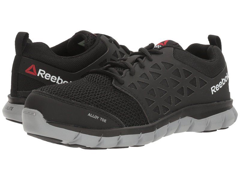 リーボック レディース シューズ スニーカー Reebok Work Sublite Cushion Work Alloy Toe EH Black ブラック
