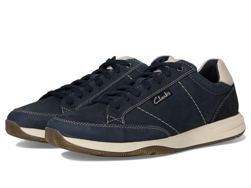 クラークス メンズ シューズ スニーカー レース Clarks Townview Lace Navy Nubuck ネイビー