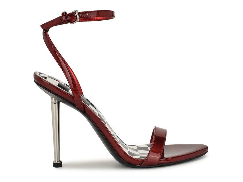 ナインウェスト レディース シューズ サンダル Nine West Reina Sandal Dark Red Synthetic レッド