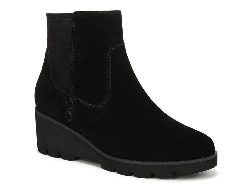 バイオニック レディース シューズ ブーツ・レインブーツ Vionic Ariana Wedge Bootie Black ブラック