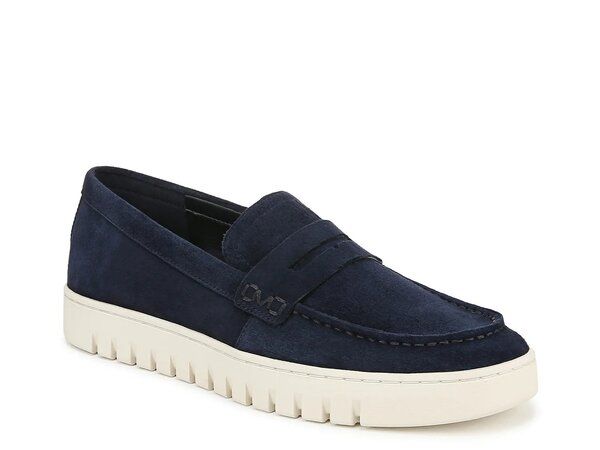 バイオニック メンズ シューズ スリッポン・ローファー Vionic Uptown Loafer Blue ブルー