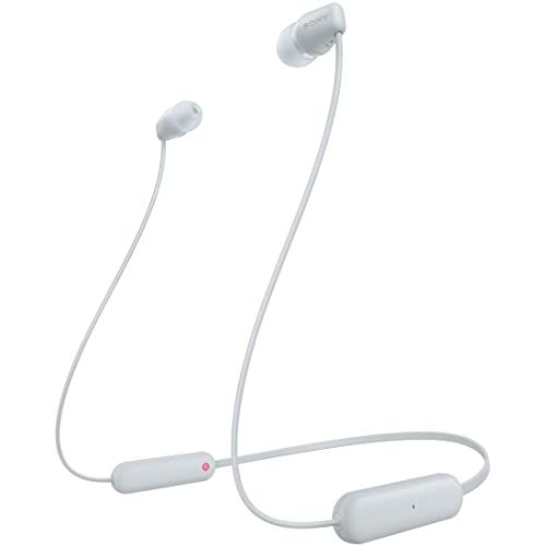 ソニー(SONY) ワイヤレスイヤホン WI-C100:Bluetooth対応/25時間スタミナ/IPX4防滴/DSEE搭載 ホワイト WI-C100 WZ 小t 3b0a144f