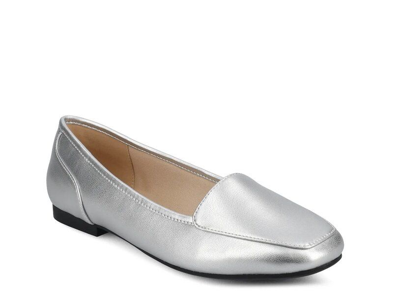 ジャーニー レディース シューズ パンプス Journee Noelia Flat Silver Metallic シルバー