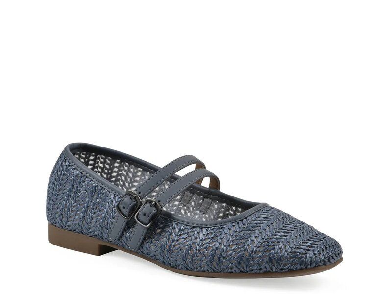 ホワイトマウンテン レディース シューズ パンプス White Mountain Bocage Mary Jane Ballet Flat Blue ブルー